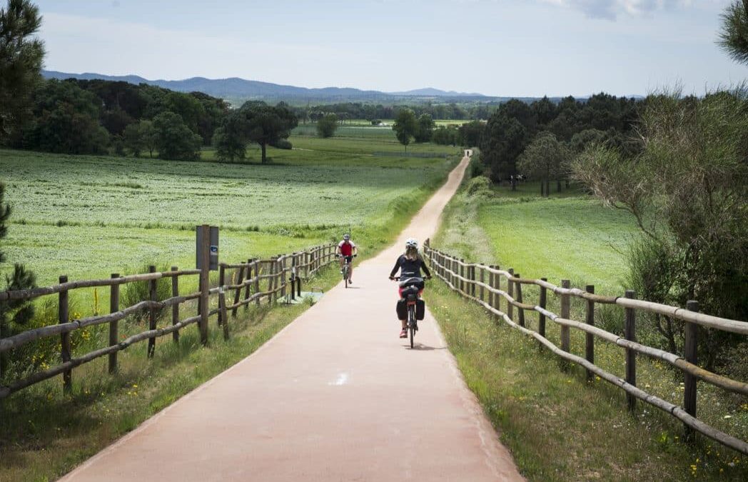 Rando vélo en Catalogne sur la voie verte du Carrilet